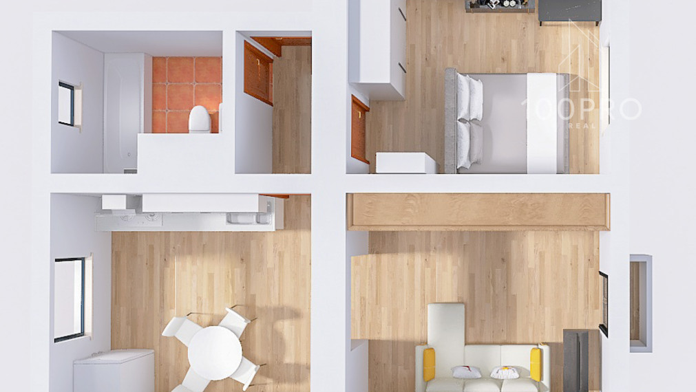 Dobre dispozične riešený byt s nízkymi nákladmi – vaša nová adresa v Rači!