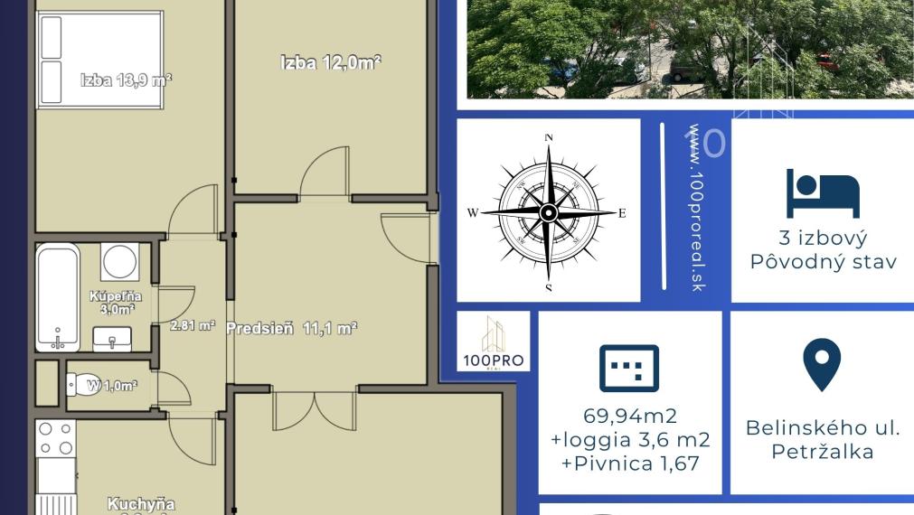 Skvelá dispozícia, výborná lokalita, priestor pre vašu víziu