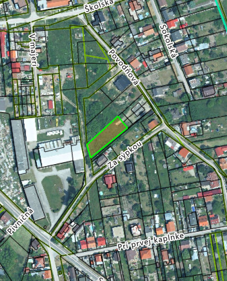 Stavebný pozemok na predaj v Záhorskej Vsi, 1226 m², s inžinierskymi sieťami