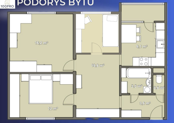 Svetlý 3-izbový byt v pôvodnom stave na Budatínskej – ideálny pre rekonštrukciu podľa vašich predstáv